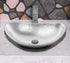 Hand Hammered Aluminum 19 inch Harbor Oval Vessel Bathroom Sink - Nickel